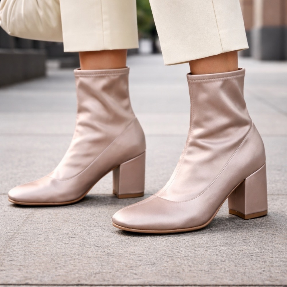 Marc Fisher Icela Satin Sock Boots
